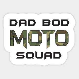 Dad Bod Moto Squad Sticker